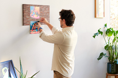 Painel em cortiça Parede de tijolos