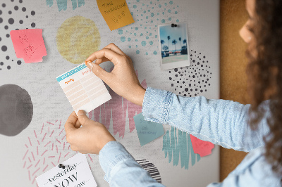 Painel em cortiça Padrão geométrico