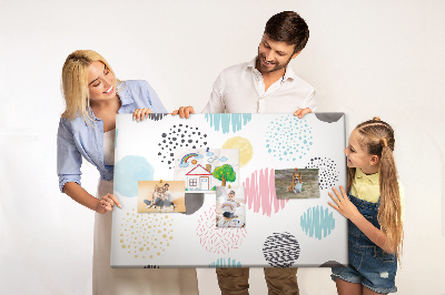 Painel em cortiça Padrão geométrico