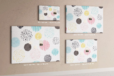 Painel em cortiça Padrão geométrico