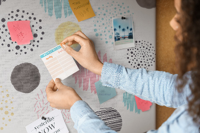 Painel em cortiça Padrão geométrico