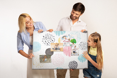 Painel em cortiça Padrão geométrico