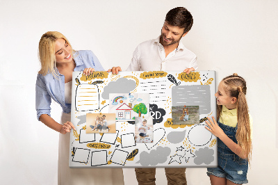 Painel em cortiça Metas de Ano Novo