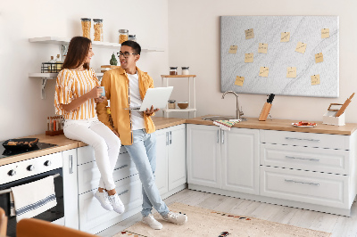 Quadro de aviso de cortiça Mármore decorativo