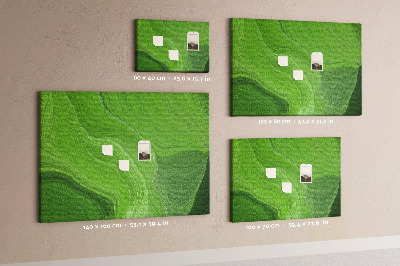 Quadro de aviso de cortiça Ondas modernas