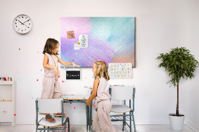 Quadro em cortiça Penas coloridas