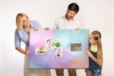 Quadro em cortiça Penas coloridas