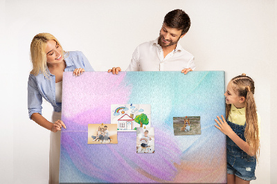 Quadro em cortiça Penas coloridas