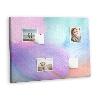 Quadro em cortiça Penas coloridas