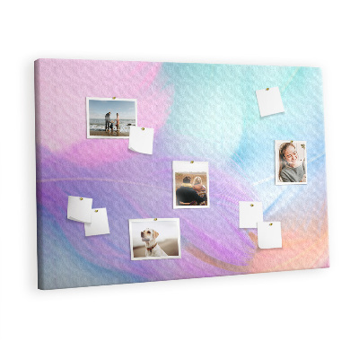 Quadro em cortiça Penas coloridas