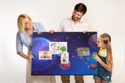 Painel em cortiça Planetas galáxia