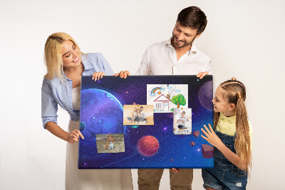 Painel em cortiça Planetas galáxia