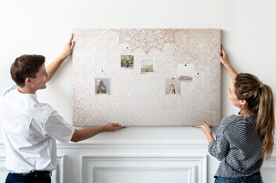 Painel em cortiça Padrão decorativo