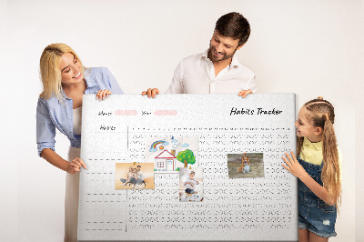 Quadro de aviso de cortiça Rastreamento de hábitos