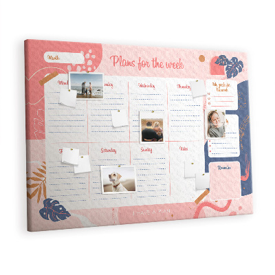 Painel em cortiça Plano modernista