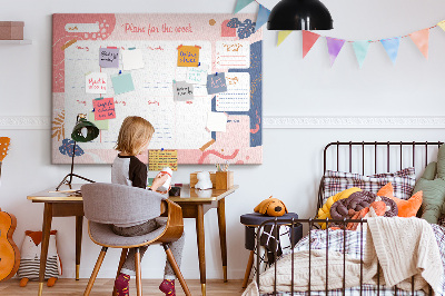 Painel em cortiça Plano modernista