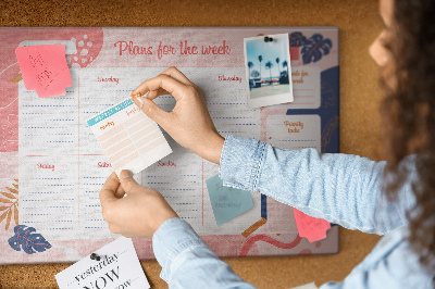 Painel em cortiça Plano modernista