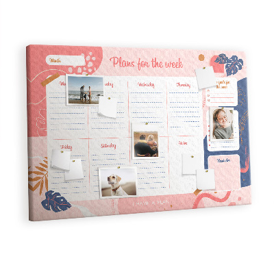 Painel em cortiça Plano modernista