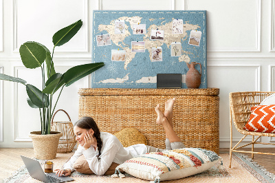 Painel em cortiça Mapa antigo