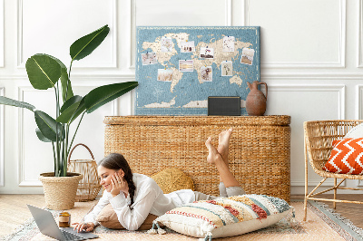 Painel em cortiça Mapa antigo