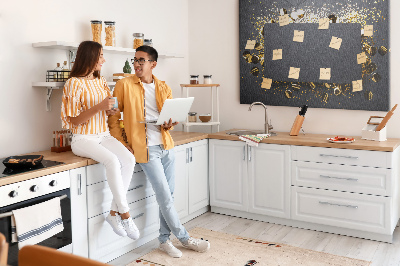 Quadro em cortiça Confete dourado