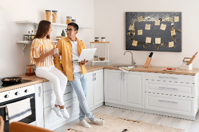 Quadro em cortiça Confete dourado