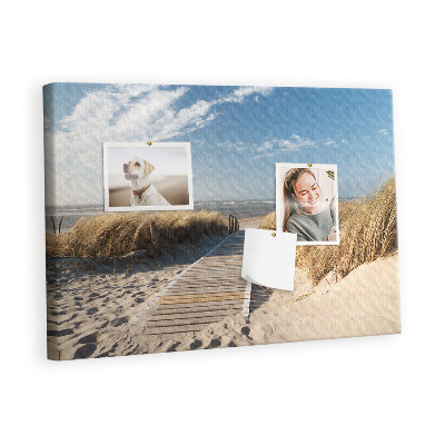 Painel em cortiça Vista da praia