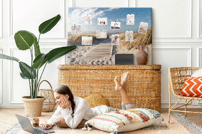 Painel em cortiça Vista da praia