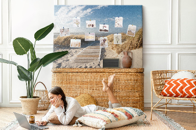 Painel em cortiça Vista da praia