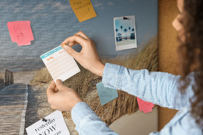 Painel em cortiça Vista da praia