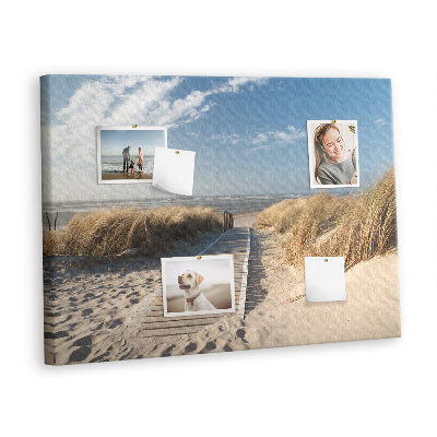 Painel em cortiça Vista da praia