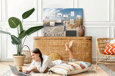 Painel em cortiça Vista da praia