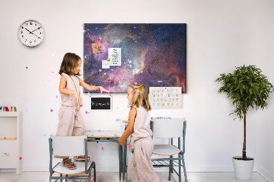 Quadro de aviso de cortiça Mundo da galáxia