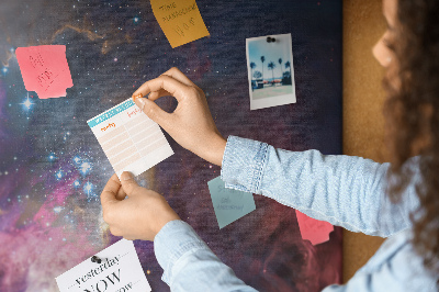 Quadro de aviso de cortiça Mundo da galáxia