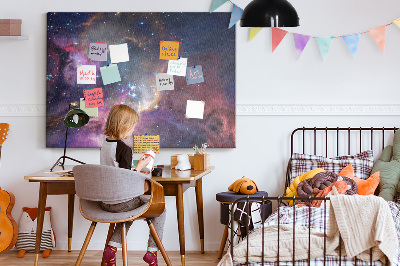 Quadro de aviso de cortiça Mundo da galáxia