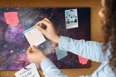 Quadro de aviso de cortiça Mundo da galáxia