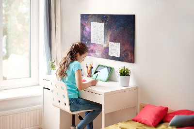 Quadro de aviso de cortiça Mundo da galáxia