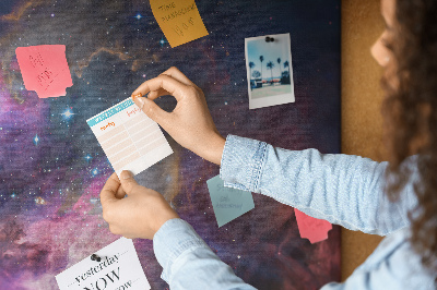 Quadro de aviso de cortiça Mundo da galáxia