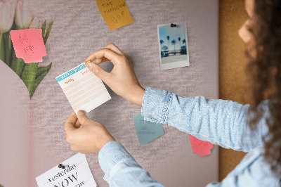 Quadro em cortiça Um buquê de flores