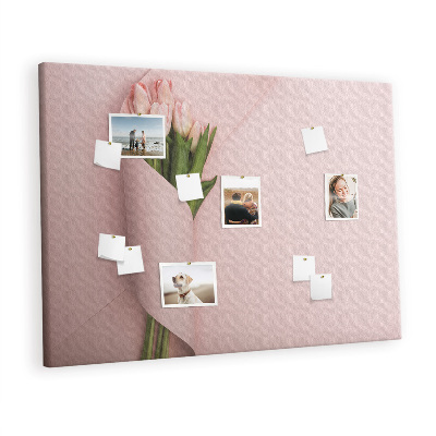 Quadro em cortiça Um buquê de flores