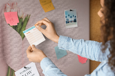 Quadro em cortiça Um buquê de flores