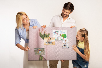 Quadro em cortiça Um buquê de flores