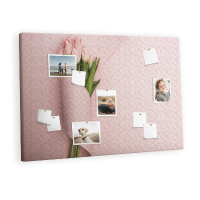 Quadro em cortiça Um buquê de flores