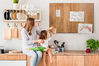 Painel em cortiça Tábuas de madeira