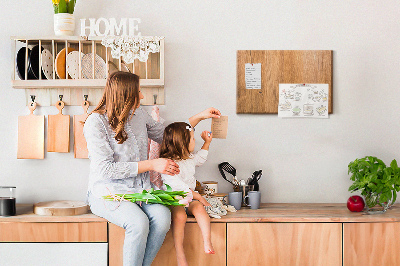 Painel em cortiça Tábuas de madeira