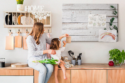 Quadro em cortiça Tábuas de madeira