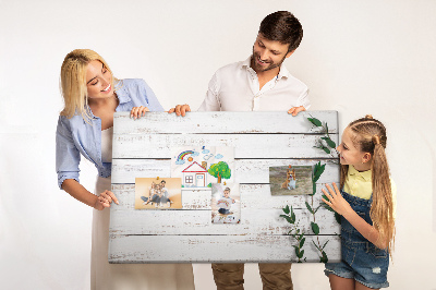 Quadro em cortiça Tábuas de madeira