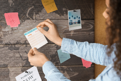 Painel em cortiça Mapa em madeira