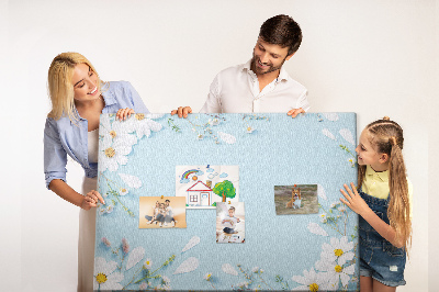 Quadro de aviso de cortiça Moldura de flores