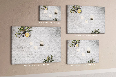 Quadro em cortiça Azeitonas minimalistas